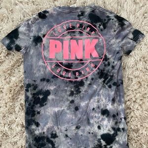 Black and grey tie die tee from PINK